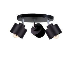 Spot nowoczesny 3x E27 SIMPLY BLACK