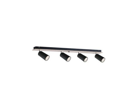 Spot nowoczesny 4xGU10 EYE BLACK WOOD