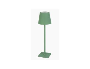 Lampka stołowa na biurko LED line TAZA 3,5W 400lm zmienna barwa 3000K-5000K IP54 zielona akumulator 2x2000mAh
