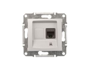 Sedna Gniazdo komputerowe pojedyncze RJ45 kat.5e UTP aluminium SDN4300160