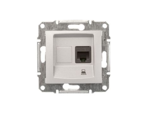 Sedna Gniazdo komputerowe pojedyncze RJ45 kat.5e UTP aluminium SDN4300160