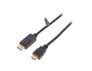 Kabel DisplayPort 1.2 DisplayPort wtyk,HDMI wtyk 2m czarny CV0127