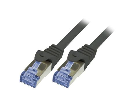 CQ3093S Patch cord S/FTP 6a linka Cu LSZH czarny 10m 26AWG