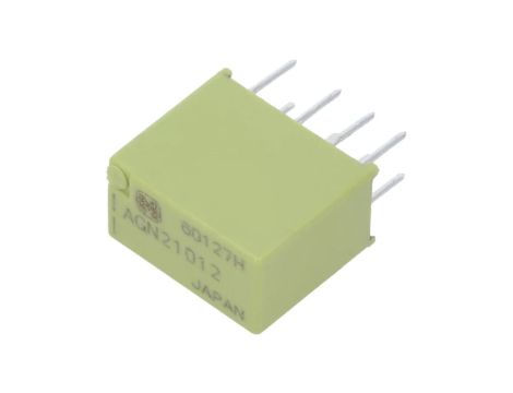 AGN21012 Przekaźnik elektromagnetyczny DPDT Ucewki 12VDC 1A 1A/30VDC