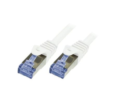 CQ3091S Patch cord S/FTP 6a linka Cu LSZH biały 10m 26AWG