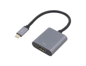 Adapter HDCP,HDMI 2.0,USB 3.2 HDMI gniazdo,USB C wtyk 0,15m CUA0103