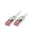 CQ2111S Patch cord S/FTP 6 linka Cu LSZH biały 20m 27AWG
