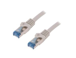 Patch cord S/FTP 6a linka Cu LSZH szary 15m 26AWG CQ4102S
