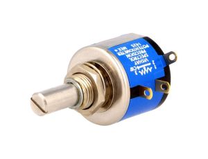 534-20K Potencjometr osiowy wieloobrotowy 20k 2W 5,6,35mm, drutowy