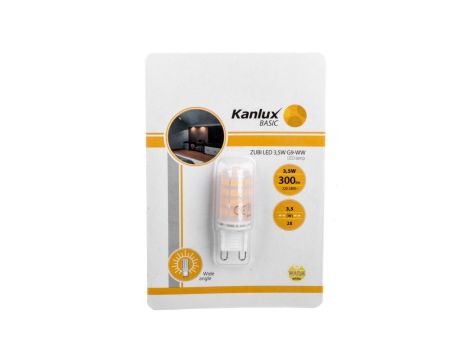 Żarówka LED G9 ZUBI LED 3,5W G9-WW 300lm 3000K barwa ciepła 24520