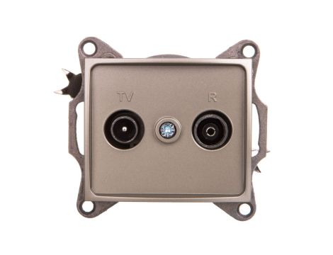 DOMO Gniazdo RTV przelotowe szampańskie 011320050 25040