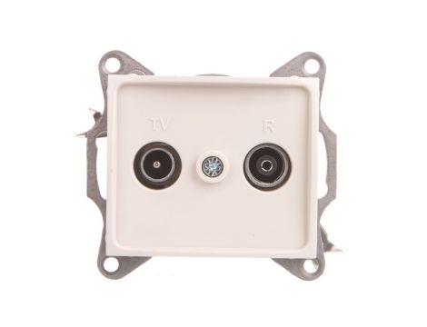 DOMO Gniazdo RTV końcowe kremowe 011330003 24805