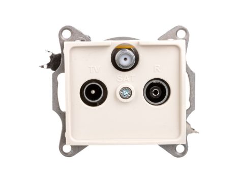 DOMO Gniazdo RTV/SAT końcowe kremowe 011350003 24807