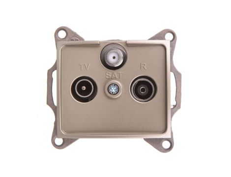 DOMO Gniazdo RTV/SAT końcowe szampańskie 011350050 25043