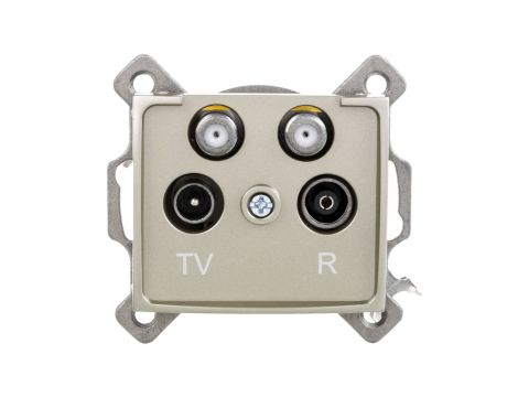 DOMO Gniazdo TV2xSAT końcowe szampańskie 011590050 25045