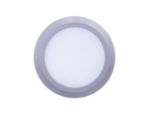 Oprawa schodowa LED SILVER OW 3W 200lm 220-240V AC 120 stopni IP65 okrągła, mleczna osłonka, ciepły biały, szara LD-OSSLOW3W-80