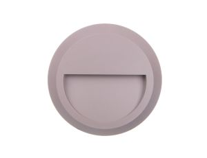 Oprawa schodowa LED SILVER OD 2W 100lm 220-240V AC 120 stopni IP65 okrągła, ciepły biały, szara LD-OSSLOD2W-80