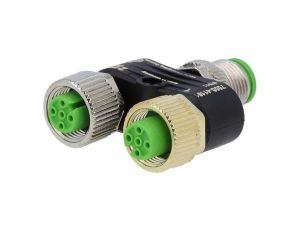 7000-41161-0000000 Trójnik M12 męskie, M12 żeńskie x2 kod A-DeviceNet / CANopen
