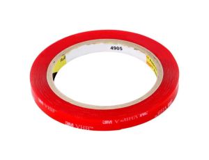 3M 4905 9MM 5.5M Taśma: mocująca W: 9mm L: 5,5m Thk: 500um akrylowy przezroczysty