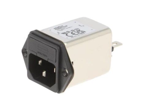 Złącze zasilające AC męskie 10A 250VAC C14 (E) 200uH FN9260-10-06