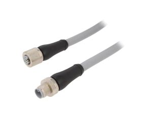 7000-P4241-9660150 Wtyk prosty M12, 5P/gniazdo proste M12, 5P z przewodem o długości 1,5m PUR, PVC 63VAC 16A