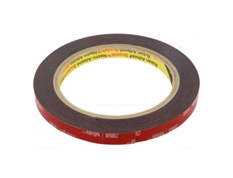 3M 5925 9MM 5.5M Taśma: mocująca W: 9mm L: 5,5m Thk: 600um akrylowy