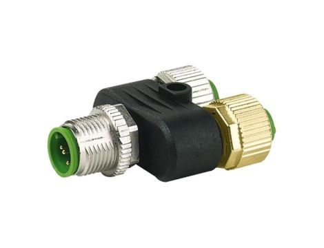 7000-41141-0000000 Trójnik M12 męskie, M12 żeńskie x2 kod A-DeviceNet / CANopen
