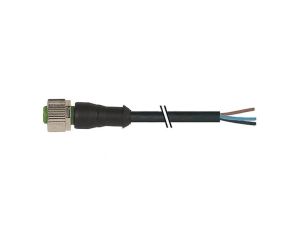 7000-12221-6140500 Gniazdo proste M12, 4P z przewodem o długości 5m PVC 250VAC 4A