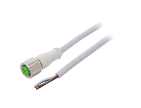 7014-12221-2142000 Gniazdo proste M12, 4P z przewodem o długości 20m PVC, 250VAC