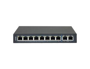 Niezarządzalny przełącznik (switch) 10xRJ45 - 8 portów RJ45 PoE+ 1Gb/s + 2 porty RJ45 Uplink 1Gb/s AVIZIO
