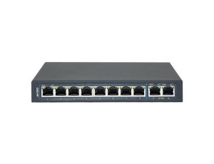 Niezarządzalny przełącznik (switch) 10xRJ45 - 8 portów RJ45 PoE+ 100Mb/s + 2 porty RJ45 Uplink 1Gb/s AVIZIO