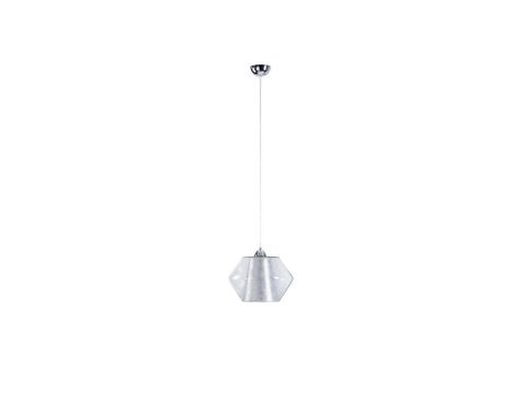 Lampa wisząca nowoczesna z abażurem1xE27 RODES SILVER