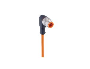 Kabel konfekcjonowany jednostronnie złącze M12 męskie kątowe 5-pinowe kodowanie A PVC pomarańczowy RSWT 5-56/2 M