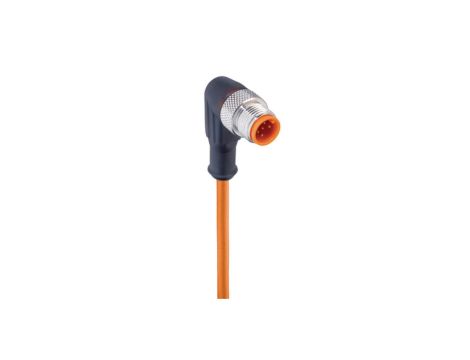 Kabel konfekcjonowany jednostronnie złącze M12 męskie kątowe 5-pinowe kodowanie A PVC pomarańczowy RSWT 5-56/2 M