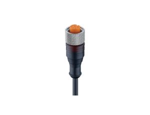 kabel konfekcjonowany jednostronnie zakończony złącza M12 8-pinowe żeńskie proste złącze z gwintowanym RKT 8-6-337/10 M