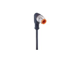 Kabel konfekcjonowany jednostronnie złącze M12 męskie kątowe 5-pinowe kodowanie A PUR czarny RSWT 5-228/2 M