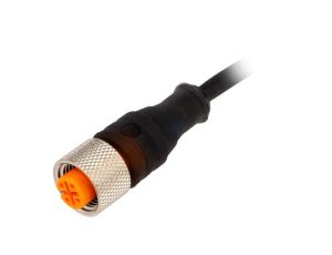 Kabel połączeniowy M12 złącze żeńskie proste 3-pinowe kodowanie A przeźroczysta obudowa RKT/LED A 4-3-224/5 M