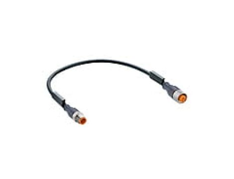 Kabel konfekcjonowany obustronnie złącza M12 męskie żeńskie proste 5-PINowe czarne PUR RST 5-RKT 5-228/3 M