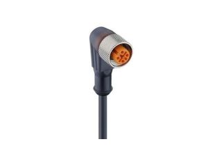 Kabel konfekcjonowany sensor/aktuator jenostronie zakończone M12 żeńskie kątowy 8-pinowy z kablem 10m RKWT 8-6-337/10 M