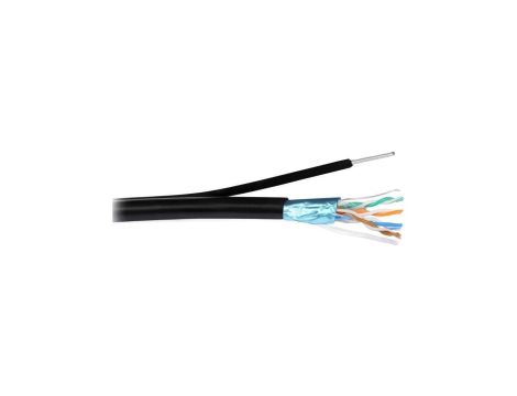 Kabel zewnętrzny z linką nośną kat.5e F/UTPzn 4x2x0,5 NETSET 500m