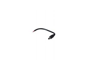 Wtyk DC 5.5x2.1 przewód czarny 15cm 18awg