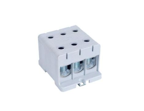 Blok rozdzielczy - odgałęźny 3 - polowy 35-150mm2 szary montaż płaski FJ-E150/3 1000069