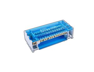 Blok rozdzielczy na szynę TH35 lub do pow. Płaskich 125A 4x15 FJ-415/125B 90247