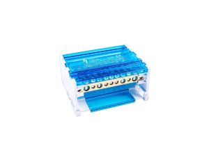 Blok rozdzielczy na szynę TH35 lub do pow. Płaskich 125A 4x11 FJ-411/125BE 90244