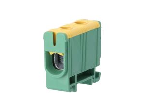 Blok rozdzielczy - odgałęźny 1 - polowy 2,5-50mm2 żółto-zielony montaż płaski FJ-E50/D 85822