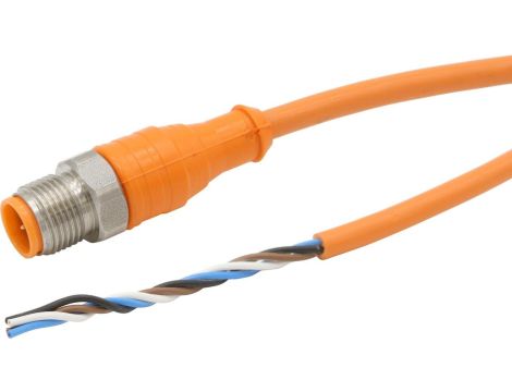 VKA0A574 Kabel połączeniowy, 10 m, wtyczka M12 4-stykowa prosta, wolny koniec kabla, PVC