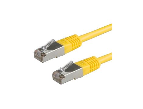 Patchcord S/FTP kat.6 PiMF kabel sieciowy LAN 2x RJ45 linka żółty 1,5m VALUE