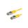 Patchcord S/FTP kat.6 PiMF kabel sieciowy LAN 2x RJ45 linka żółty 1,5m VALUE