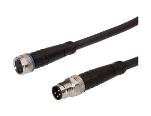 Kabel połączeniowy, 0,3 m, gniazdo M8 3-stykowe proste, wtyczka M8 4-stykowa prosta, 3x0,34 mm, PUR (poliuretan) VK03C991