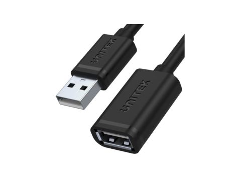 UNITEK Kabel przedłużacz USB 2.0 typ-A (wtyk / gniazdo) 2.0 czarny 1m